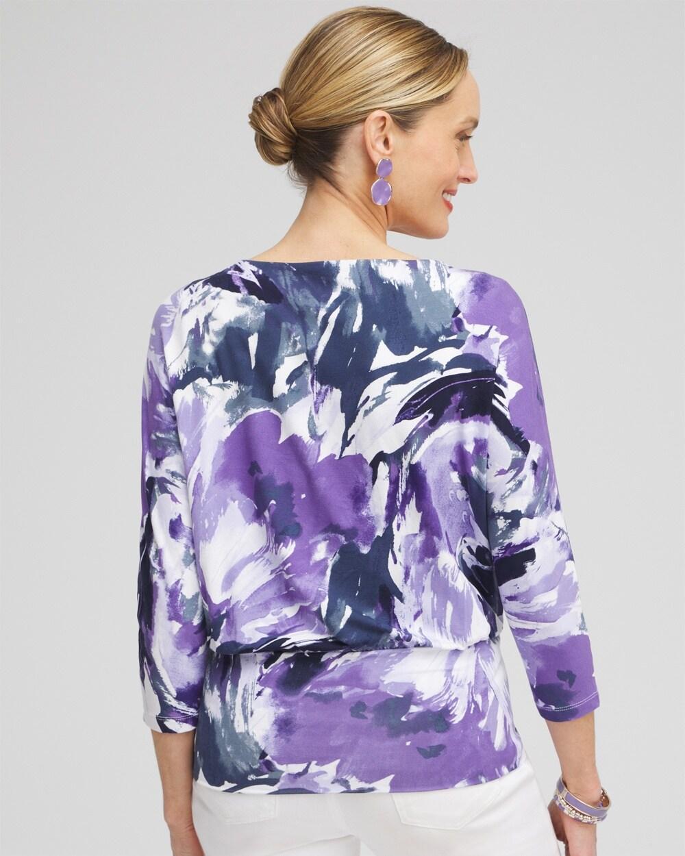 Touch of Cool™ Abstract Banded Hem Top Product Image