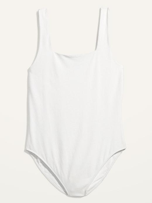 Square-Neck Tank Top Bodysuit Product Image