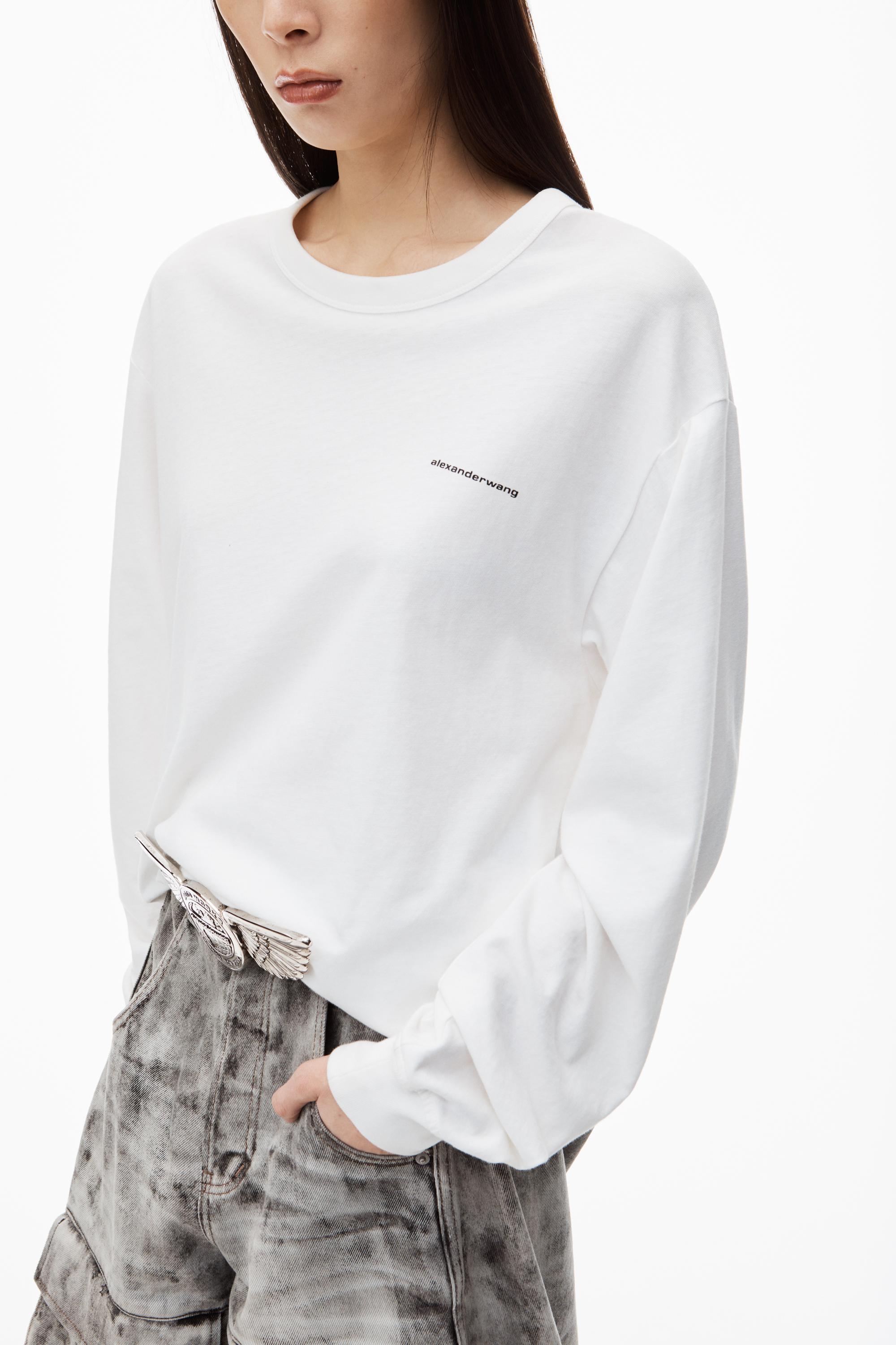 Long-sleeve Tee In High Twist Jersey   Product Image