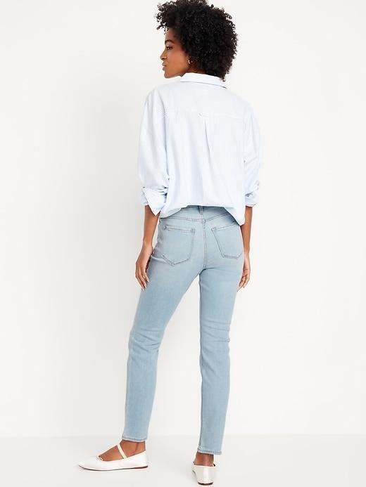 High-Waisted Wow Straight Jeans for Women Product Image