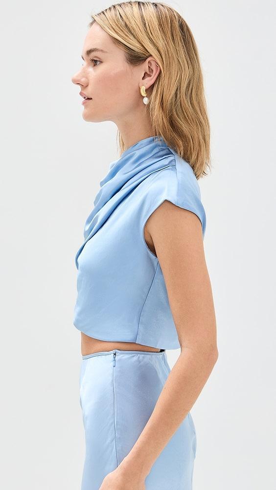 BARDOT Auria Satin Top | Shopbop Product Image