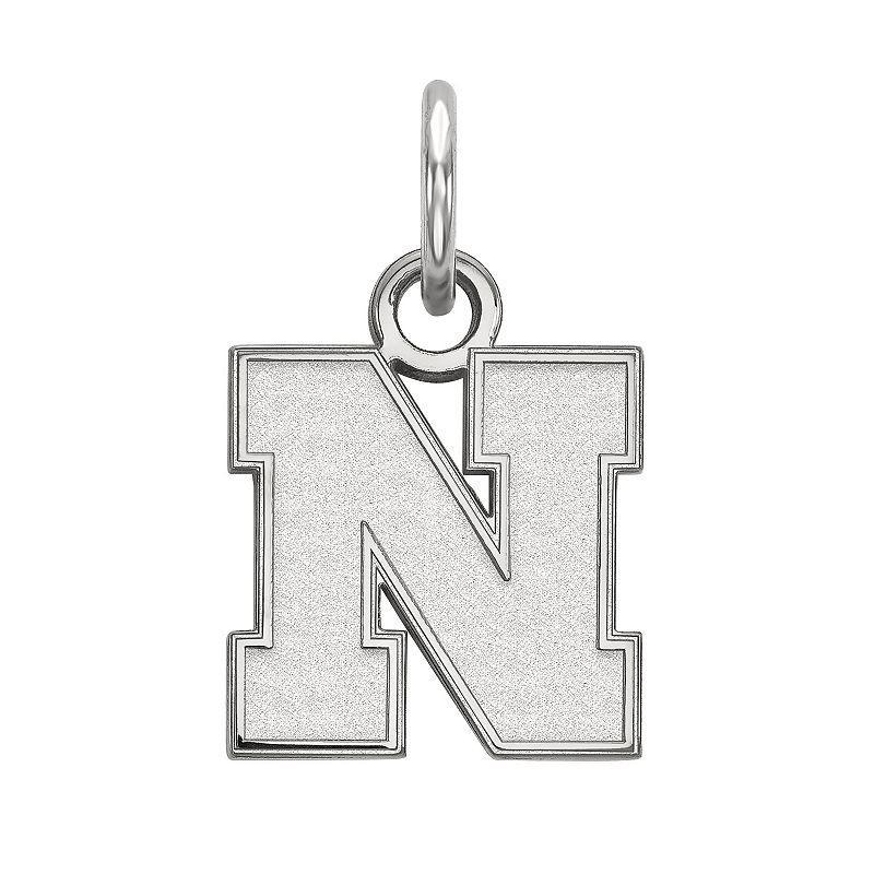 LogoArt 14K White Gold Nebraska Cornhuskers Pendant, Womens Product Image