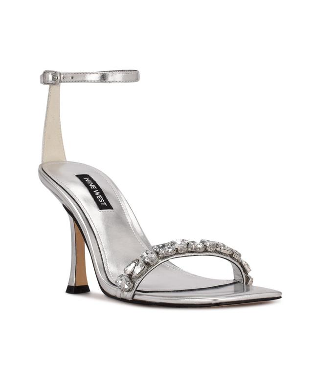 Nine West Yazmin Womens Rhinestone High Heel Dress Sandals Product Image