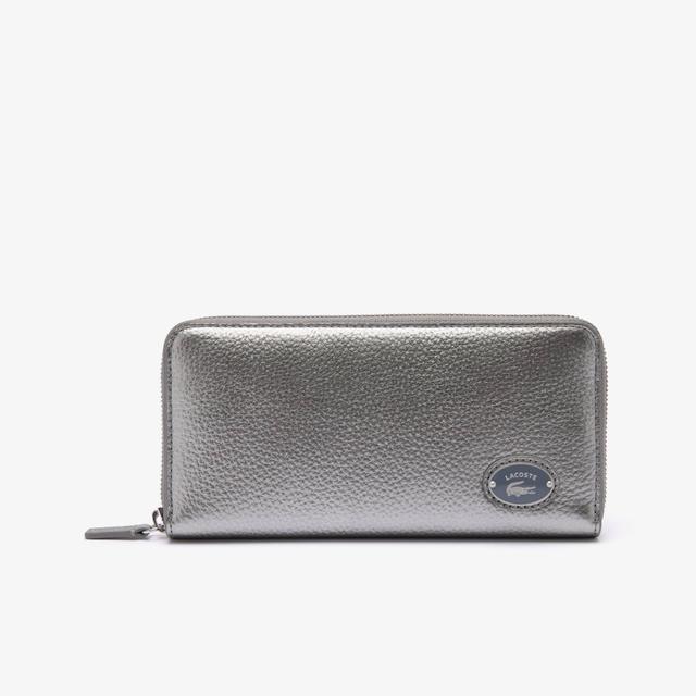 Women's Lacoste Metal Plate Zip Wallet Product Image