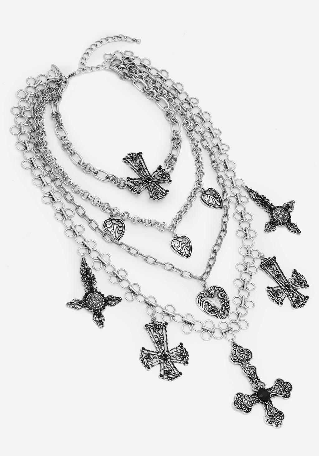 Crux Layered Chain Necklace Product Image