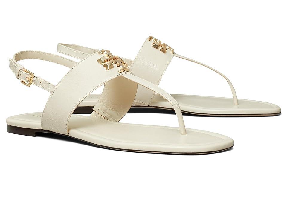 Tory Burch Womens Eleanor Thong Toe Logo Sandals Product Image