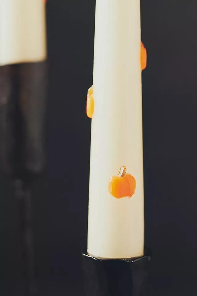 Icon Pumpkin Taper Candles, Set of 2 Product Image