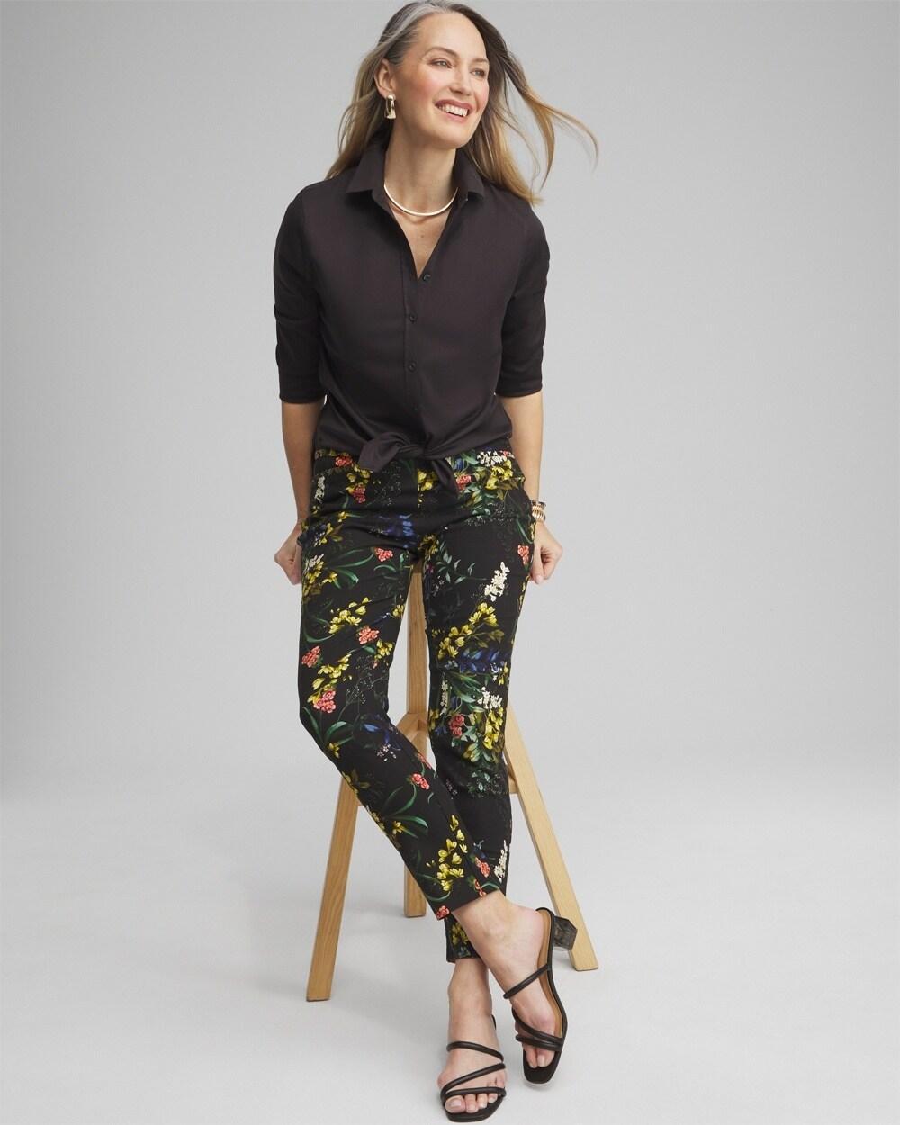 Brigitte Floral Ankle Pants Product Image