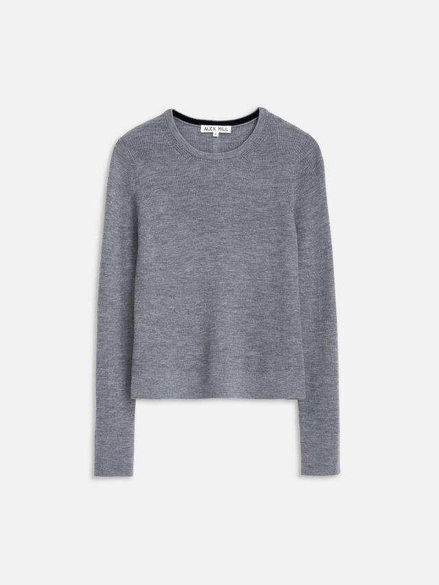 Ava Long-Sleeve Sweater Tee In Extra Fine Merino Female Product Image