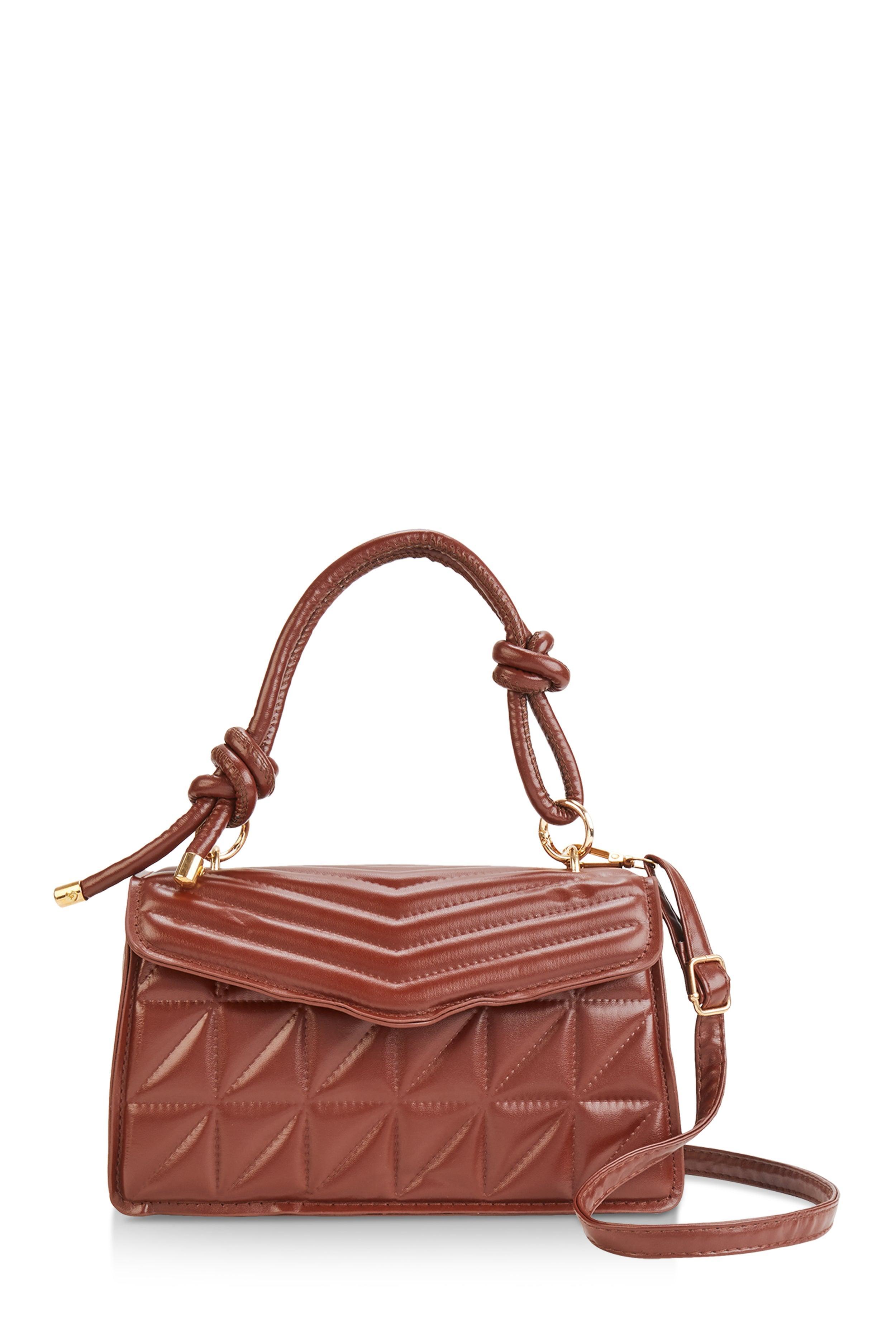 Chevron Quilted Flap Crossbody Handbag Female Product Image