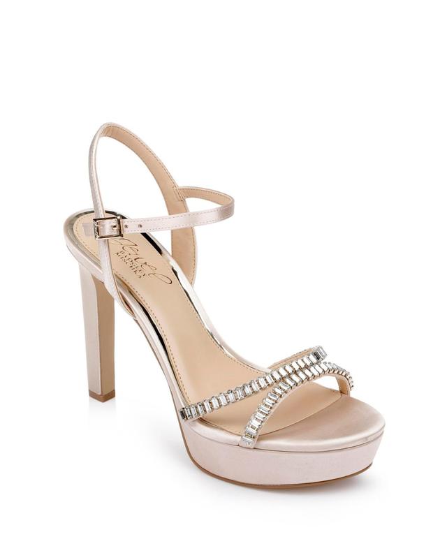 Jewel Badgley Mischka Womens Gallant Platform Evening Sandals Product Image