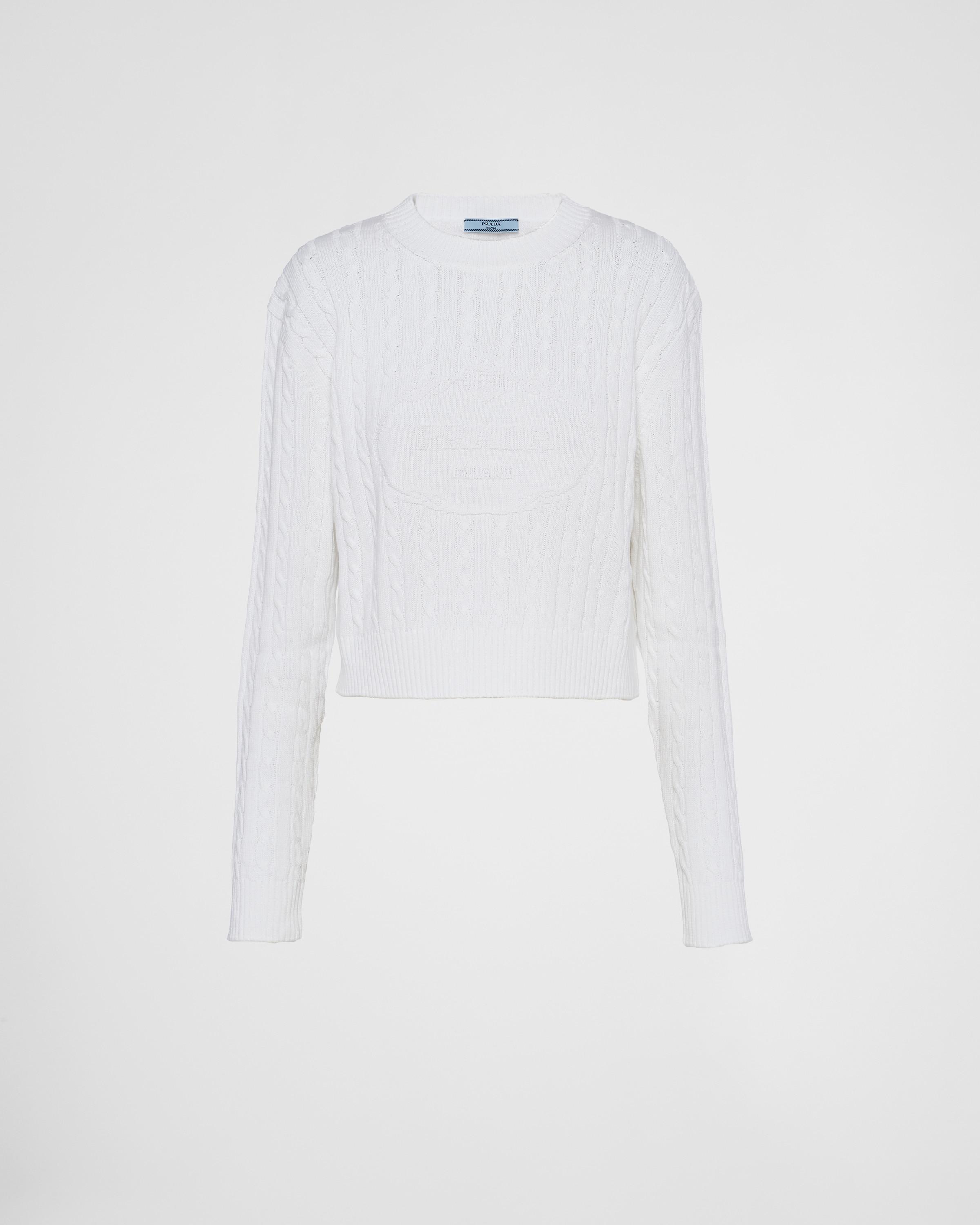 Cotton crew-neck sweater Product Image