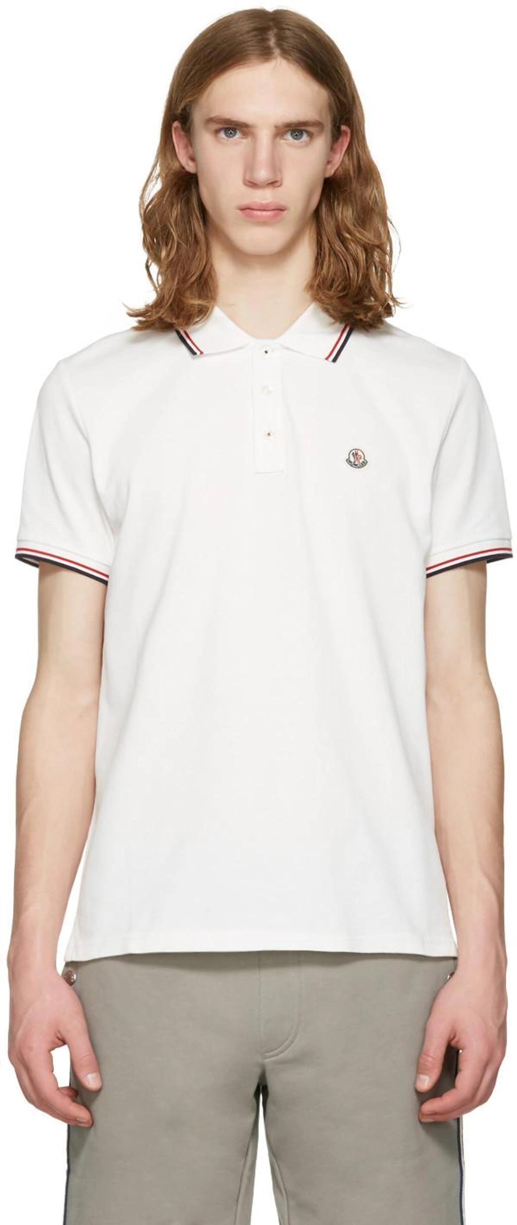 White Maglia Polo Product Image