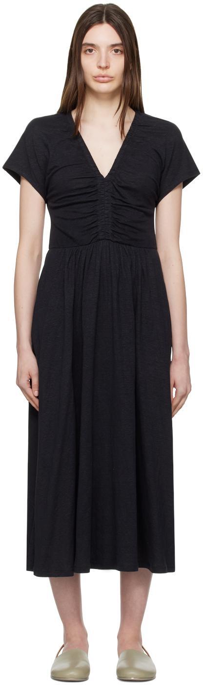 Black Demetra Midi Dress In 002 Black product image