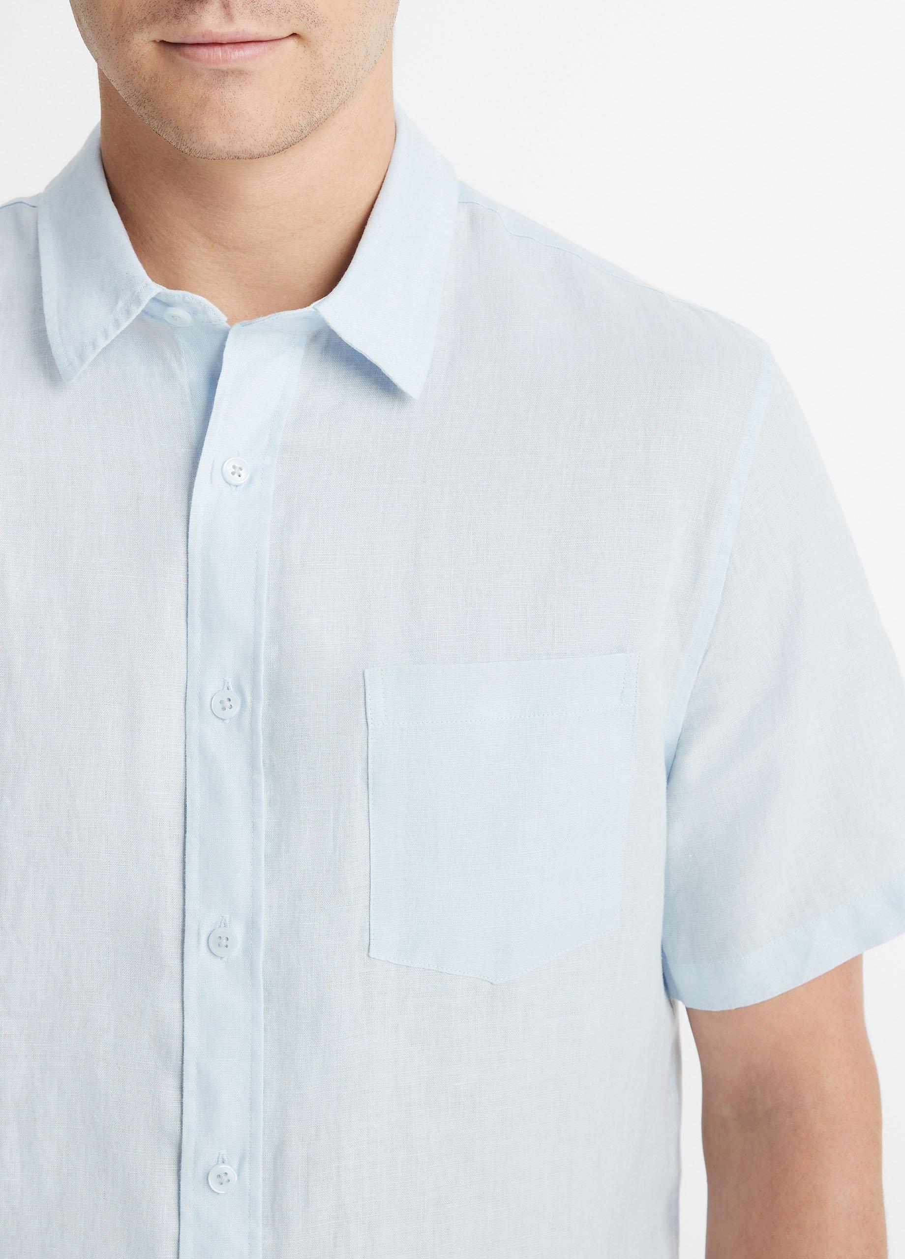 Linen Short-Sleeve Shirt Product Image