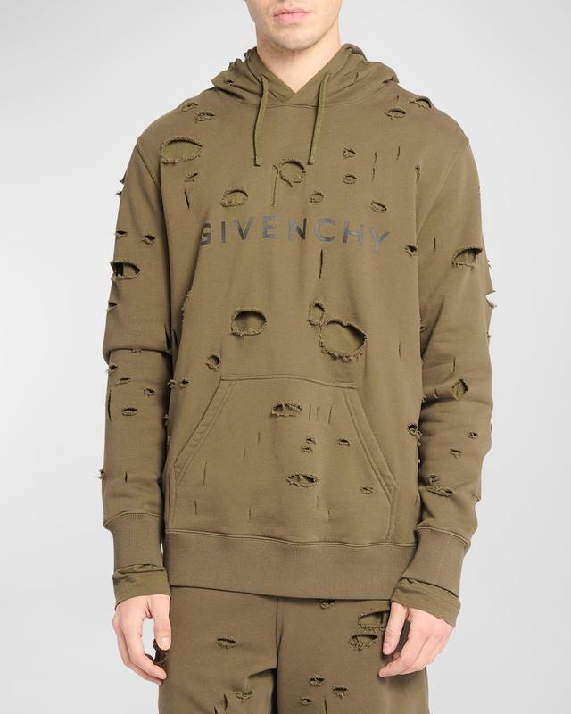 Givenchy Slim Fit Logo Graphic Hoodie Product Image