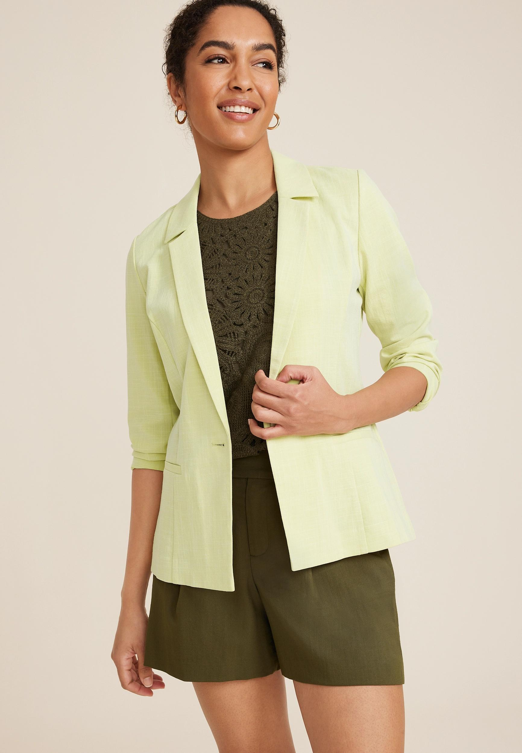 Linen Like Blazer Product Image