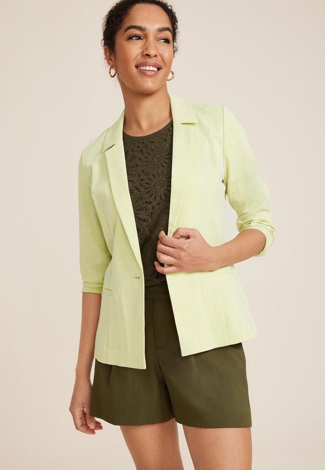 Linen Like Blazer Product Image