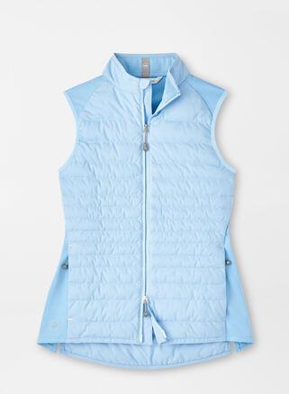 Peter Millar Womens Fuse Hybrid Vest | Color: Cottage Blue | Size: XS Product Image