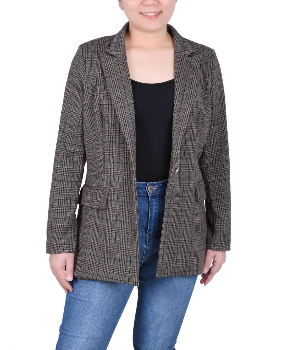 Ny Collection Petite Long Sleeve Ponte Jacket Product Image