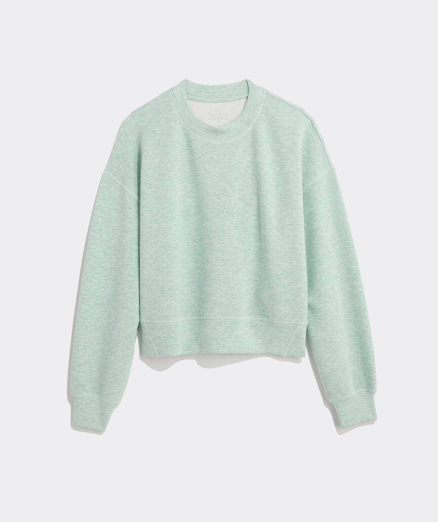 Silky Scuba Cropped Crewneck Sweatshirt Product Image