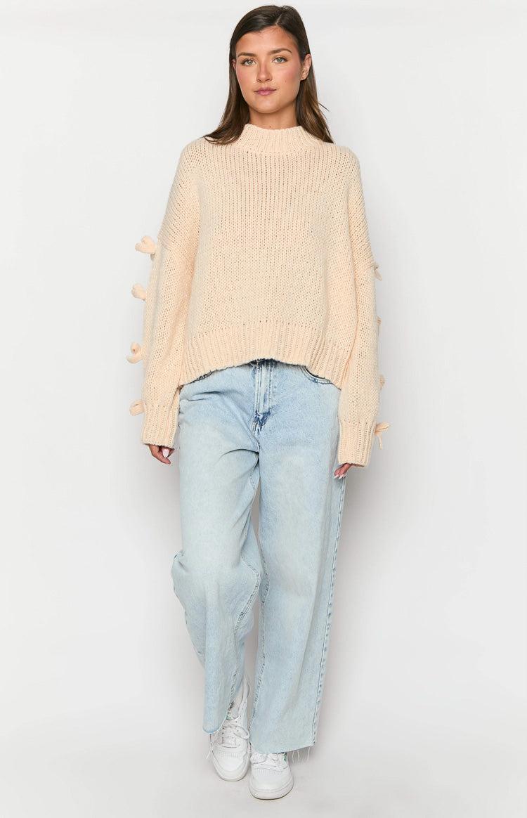 Short and Sweet Cream Knit Jumper Product Image