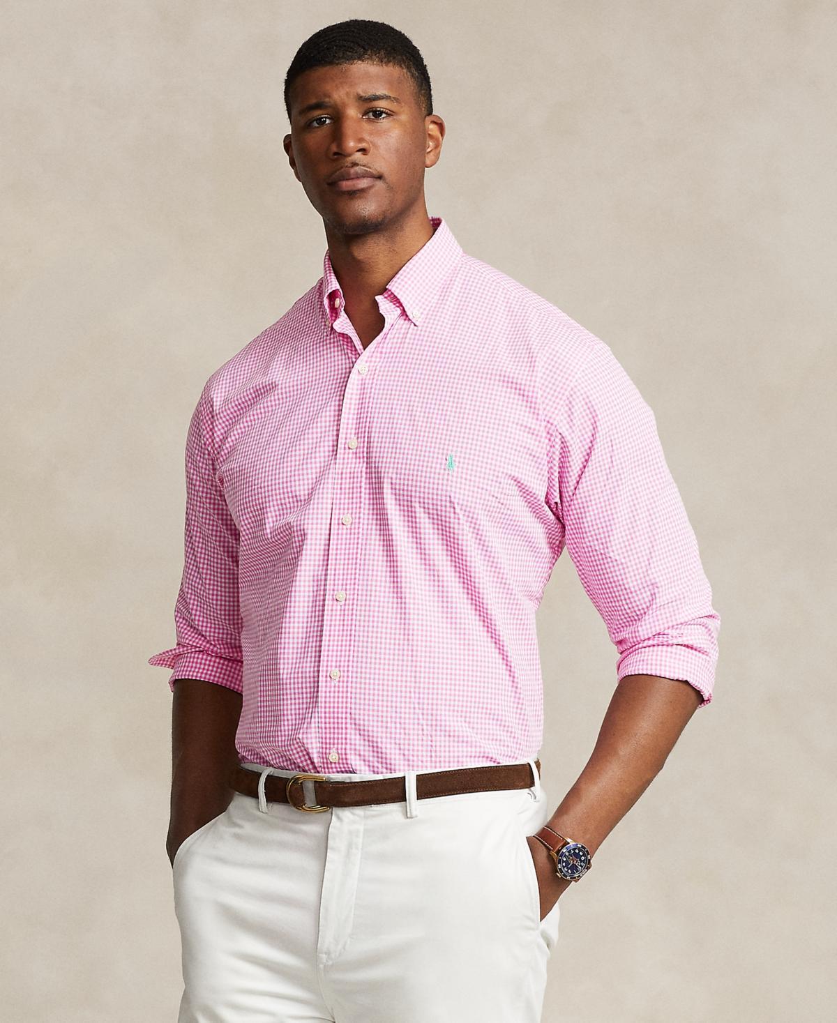 Polo Ralph Lauren Cotton Stretch Poplin Gingham Check Slim Fit Button Down Shirt Product Image