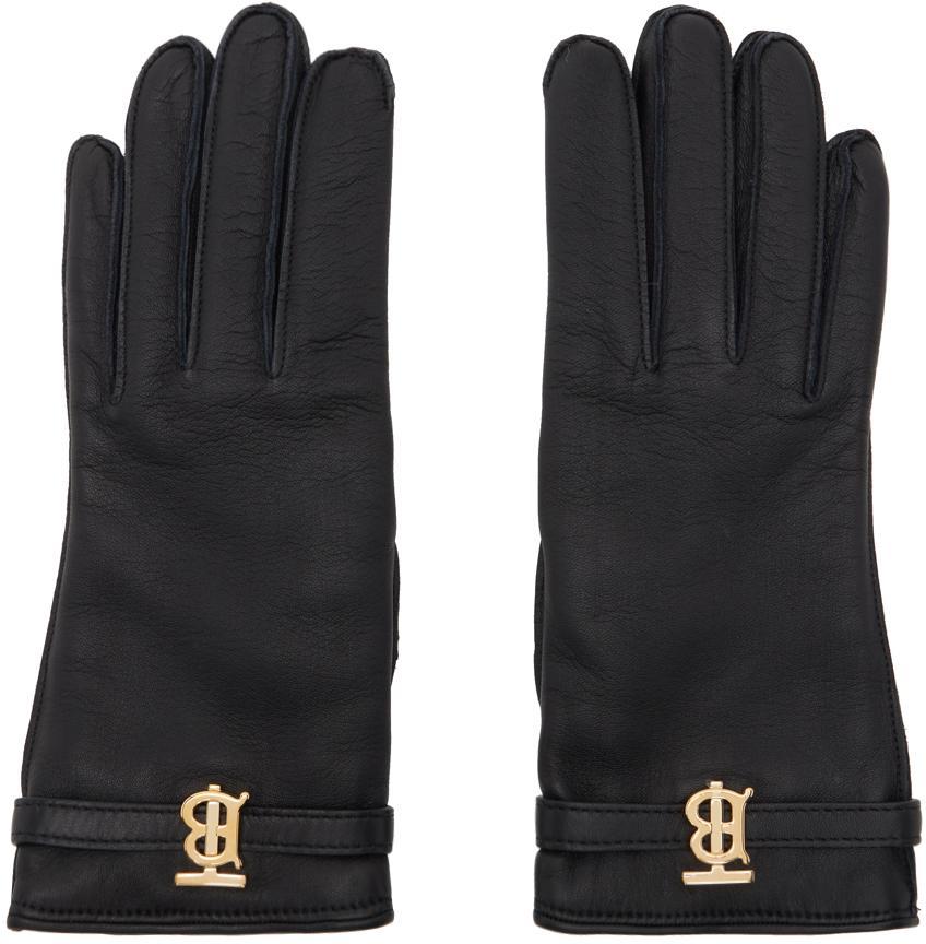 Black Monogram Gloves Product Image