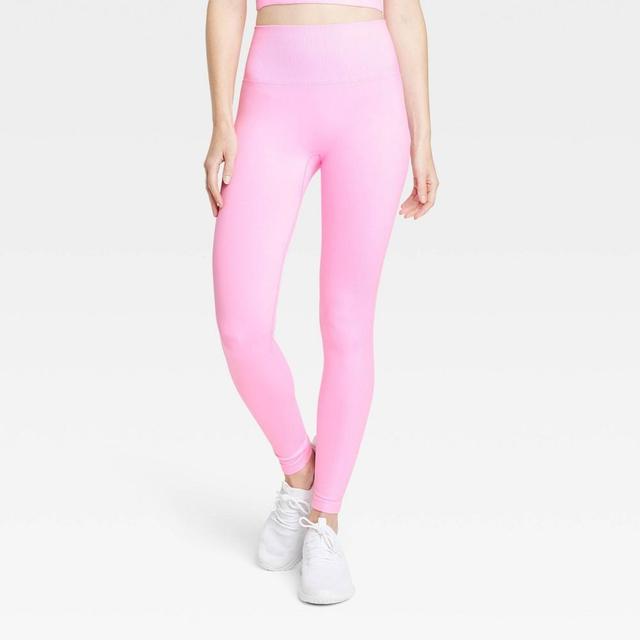 Womens Seamless High-Rise Leggings - All In Motion L Product Image