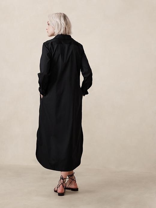 Poplin Maxi Shirtdress Product Image