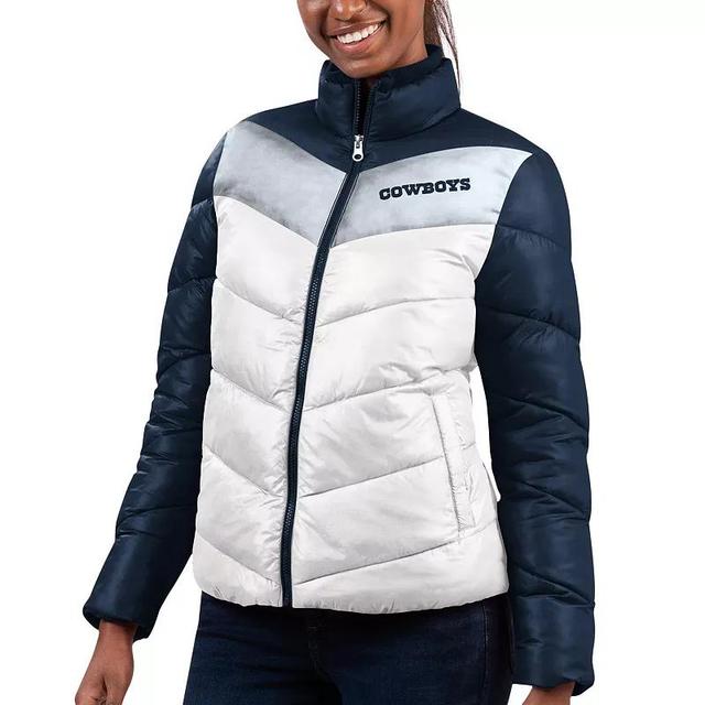 Womens G-III 4Her by Carl Banks /Navy Dallas Cowboys New Star Quilted Full-Zip Jacket Product Image