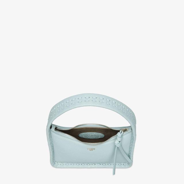 Mini FendessenceSmall light blue Selleria bag with 264 hand-sewn topstitches Product Image