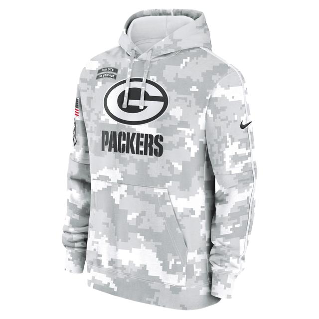 Green Bay Packers Salute to Service Primary Edge Club Nike Mens NFL Pullover Hoodie Product Image