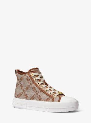 Evy Empire Logo Jacquard High-Top Sneaker Product Image