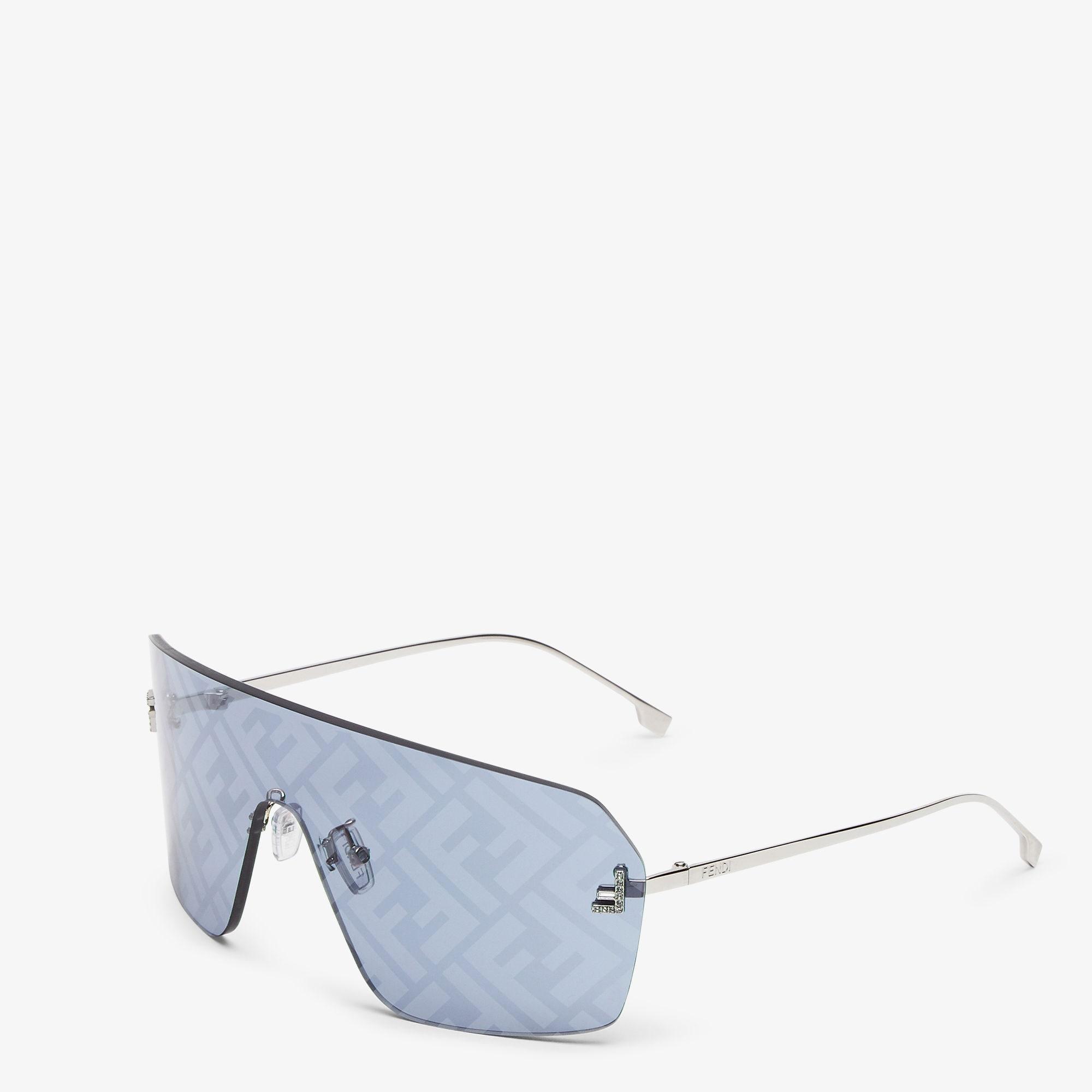 Fendi First CrystalLight blue shield sunglasses Product Image