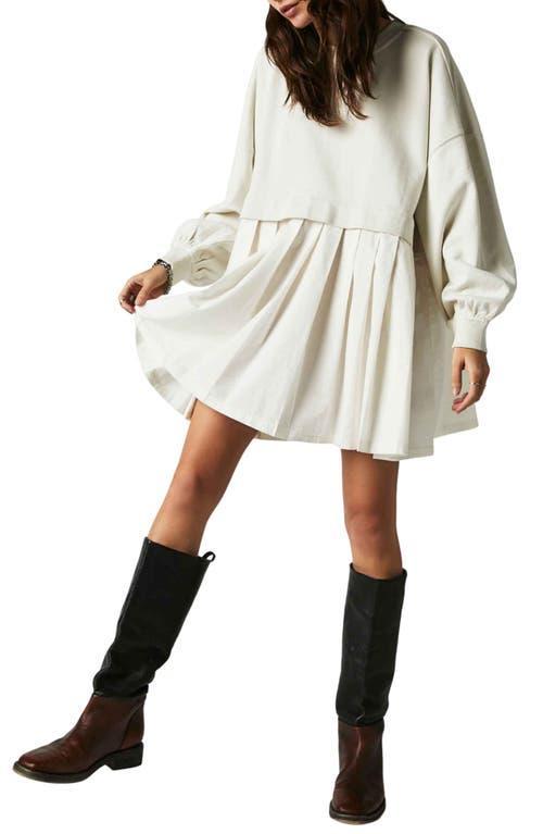 Free People Eleanor Layered Sweatshirt Minidress Product Image