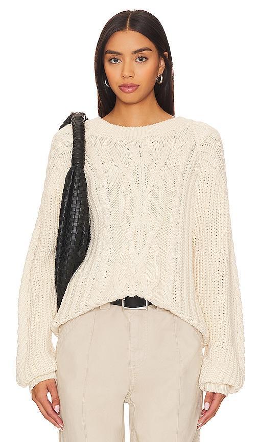 Free People Frankie Cable Cotton Sweater Product Image