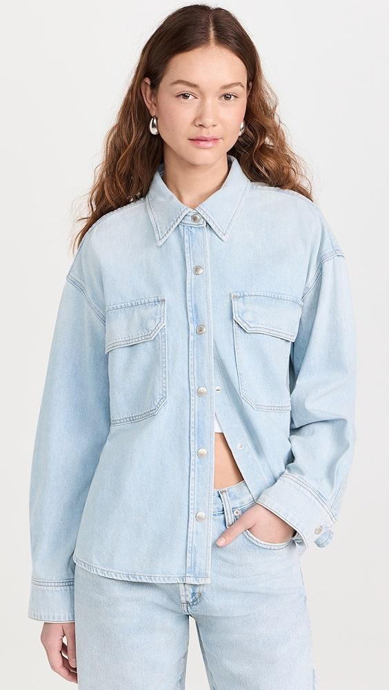 AGOLDE Gwen Slice Shirt | Shopbop Product Image