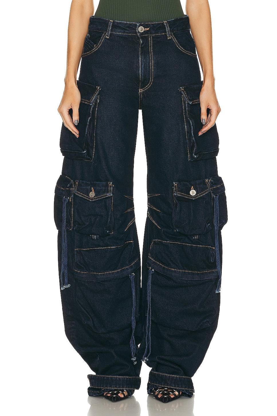 THE ATTICO Fern Long Pant in Blue Product Image