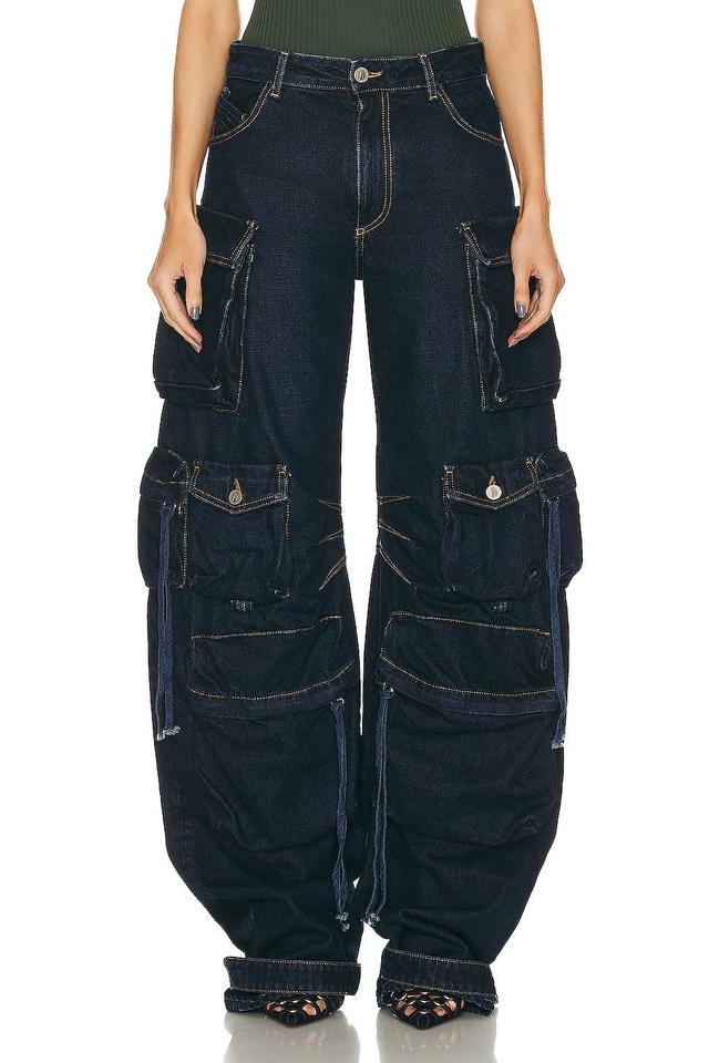 THE ATTICO Fern Long Pant in Blue Product Image