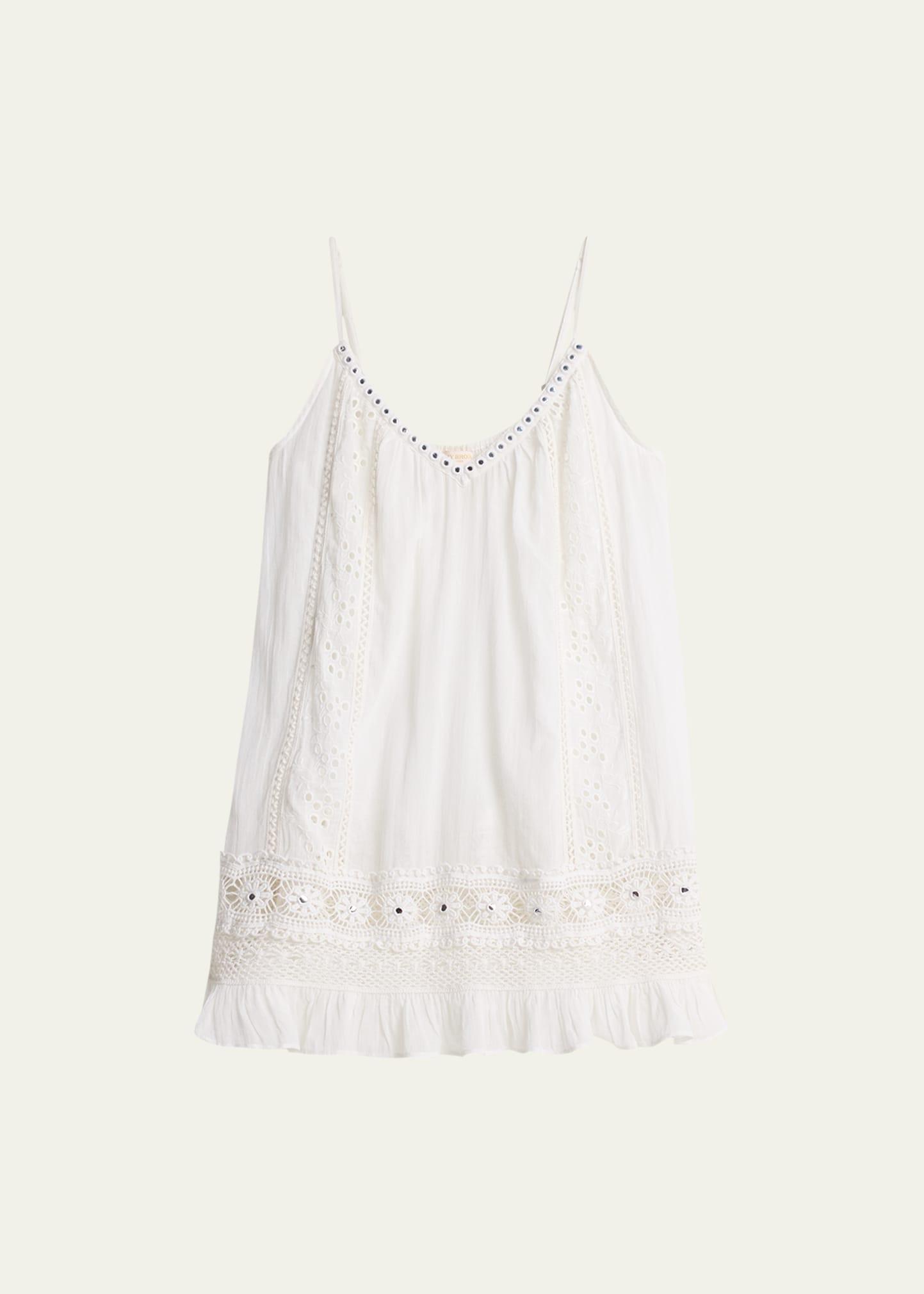 Womens Laylah Eyelet Cotton Minidress Product Image