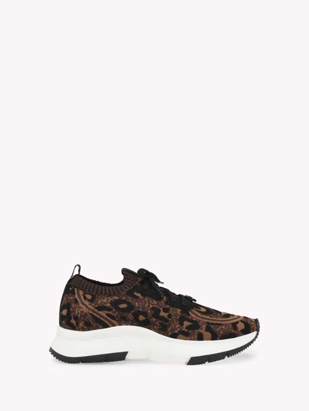 Glover Leopard-print Sneakers In Brown Product Image