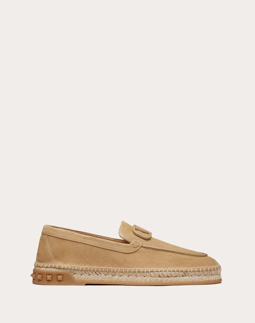 LEISURE FLOWS ESPADRILLES IN SPLIT LEATHER Product Image