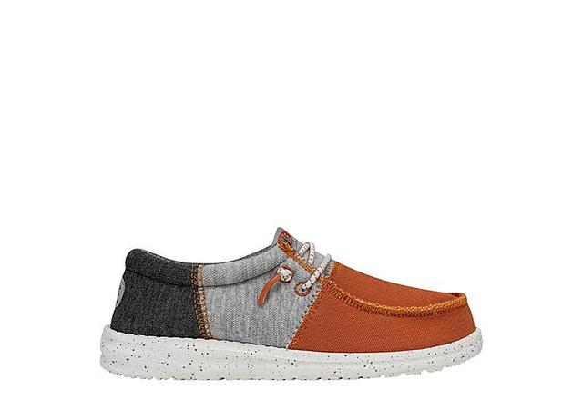 Hey Dude Wally Tri-Varsity (Little Kid/Big Kid) (Orange) Men's Shoes Product Image