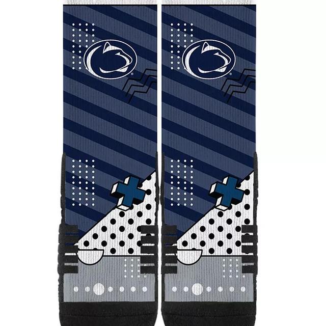 Strideline Penn State Nittany Lions Geo Block Crew Socks, Mens Product Image