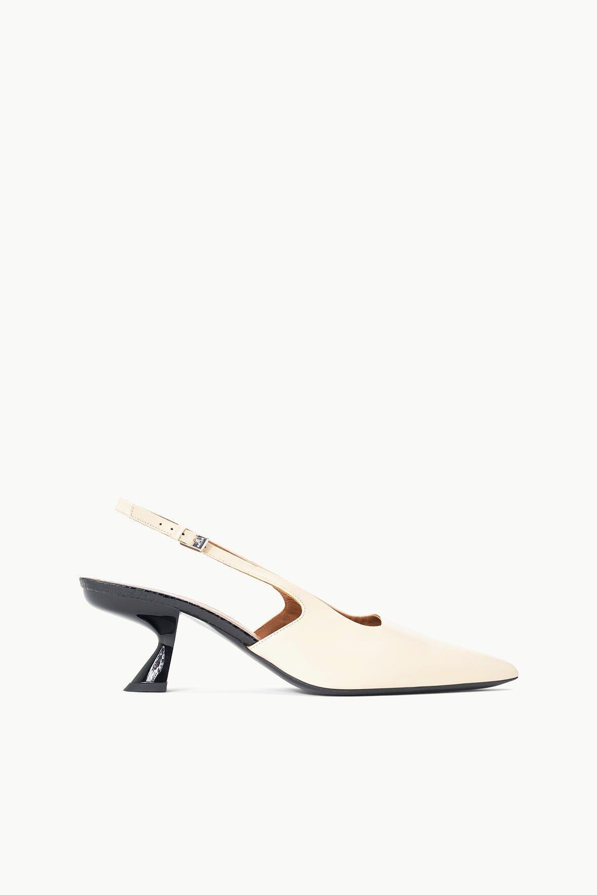 NEVE SLINGBACK HEEL | CREAM BLACK Product Image