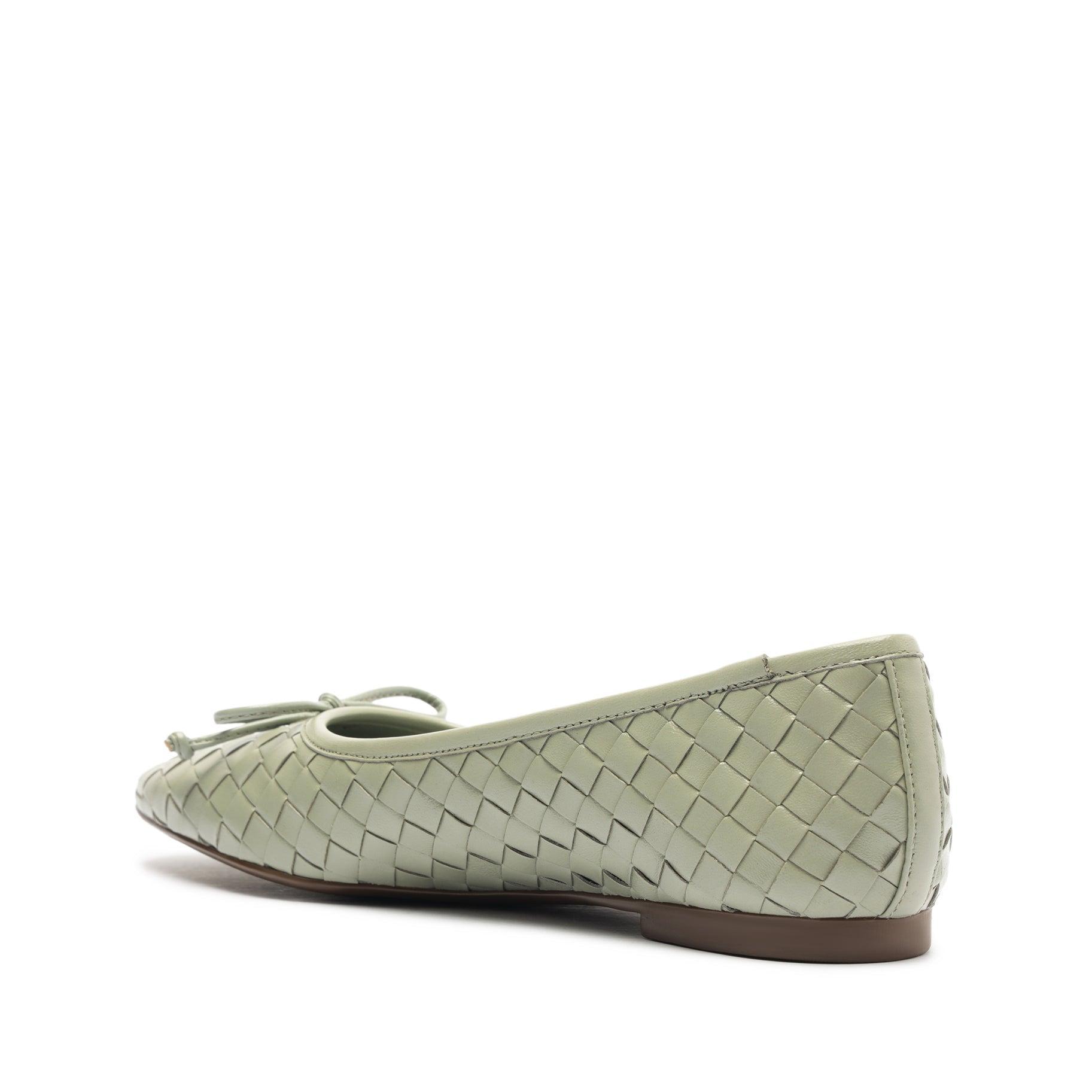 Arissa Woven Leather Flat Female Product Image