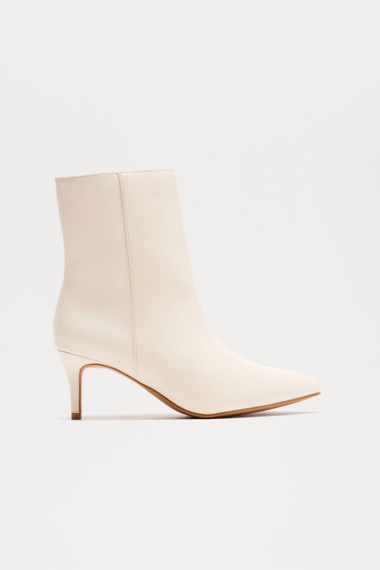 Bryson Heeled Booties - Beige product image