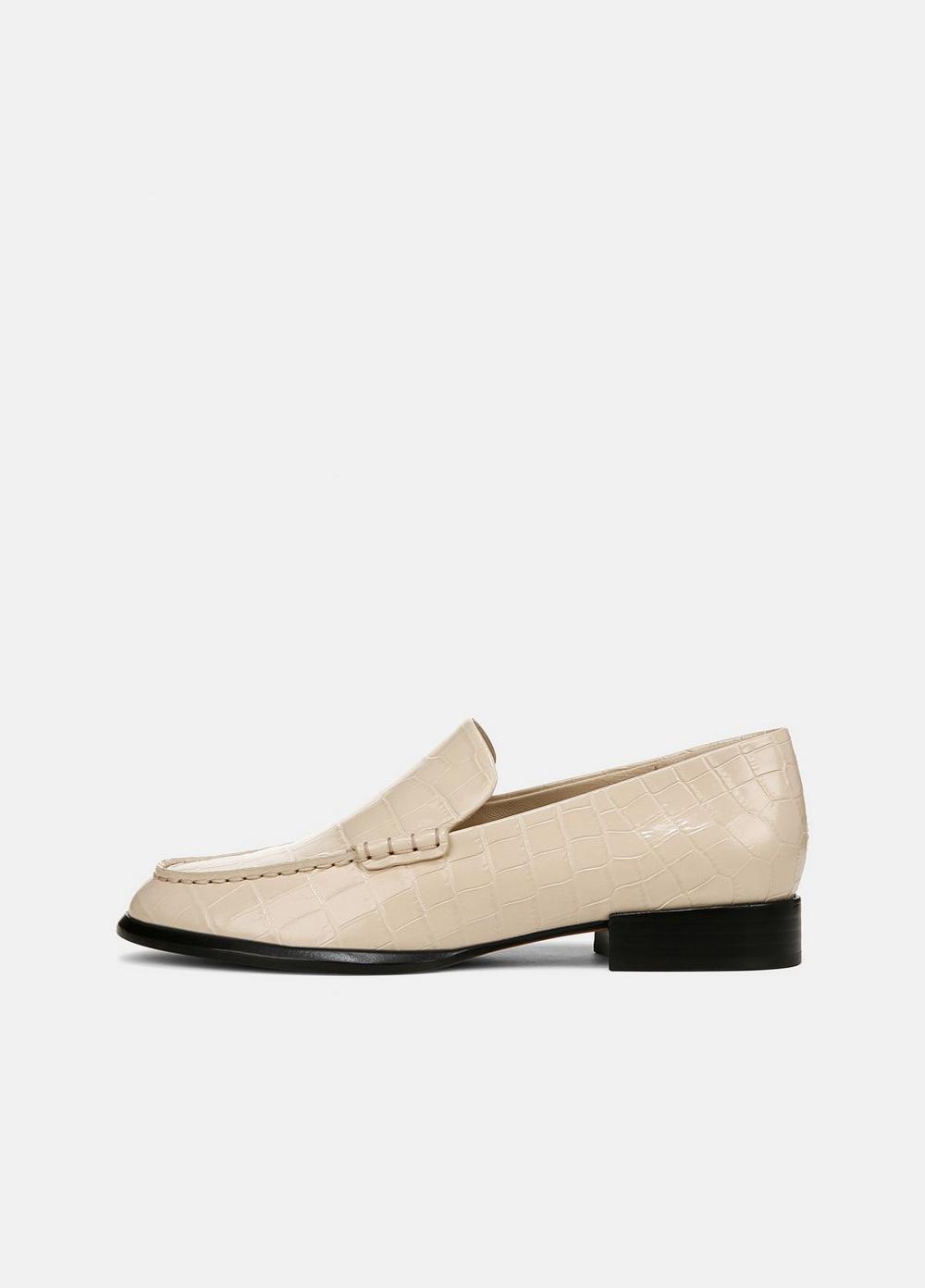 Naomi Croc-Embossed Leather Loafer Product Image