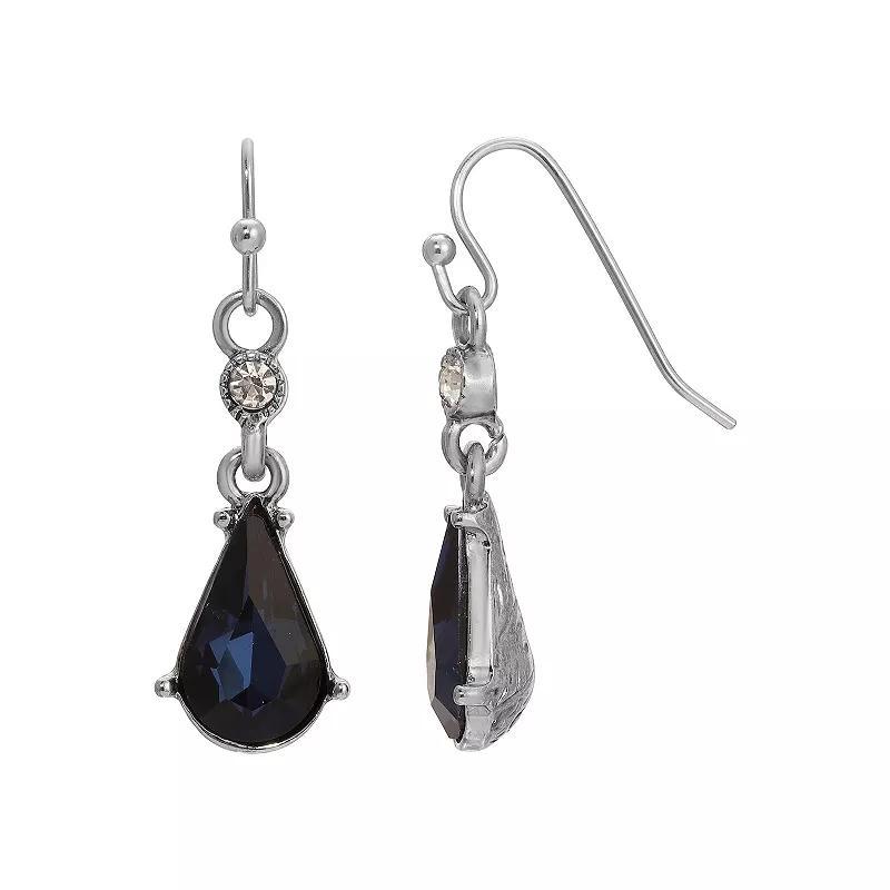 2028 Crystal Blue Pear-Shape Earrings Product Image